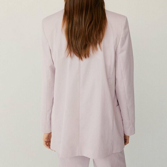 Mango Pink Blazer Pockets New - Picture 3 of 5